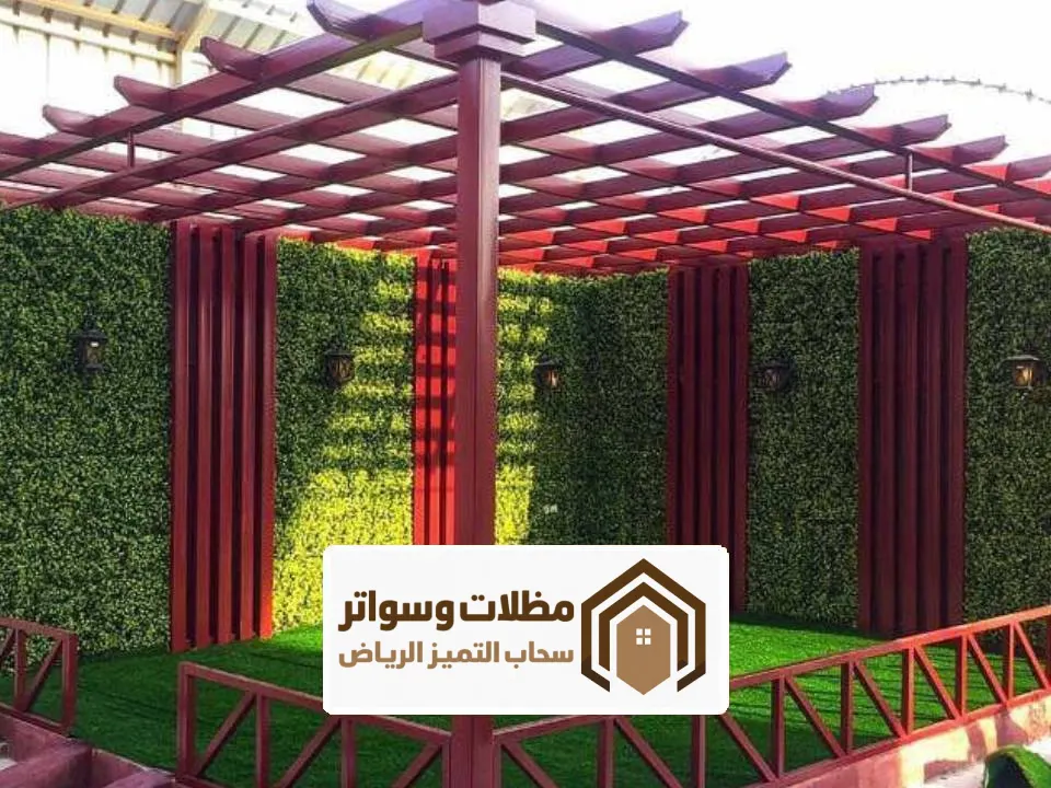 برجولات خشب للروف الرياض